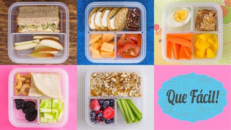 5 Lunchs Saludables Para Toda La Semana Receta Para Niños ¡qué Fácil
