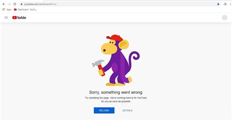 Youtube Down, Sorry, something went wrong 500 Internal error - BabbleSports