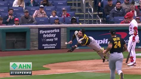 Austin Hedges Incredible Catch 04302023 Pittsburgh Pirates