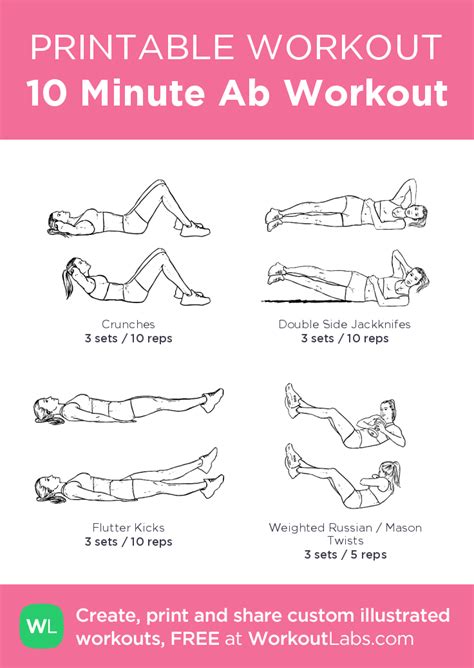 23 10 Minute Ab Workout Everyday Gym Gymabsworkout
