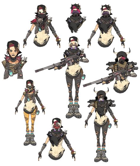 Cov Female Bandit Sniper Concept Art Borderlands 3 Art Gallery