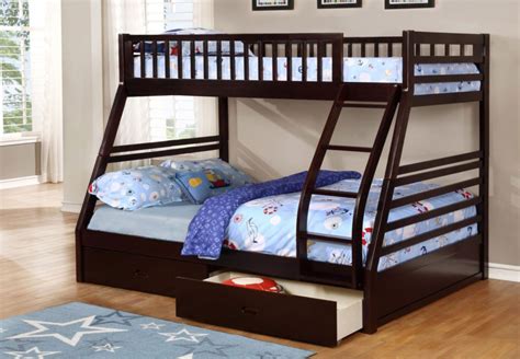 Singledouble Bunk Bed With Drawers Danis Furniture