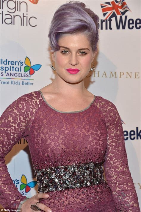 Kelly Osbourne Matches Her Lilac Hair With Her Purple Dress At Britweek
