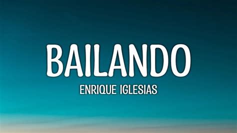 Bailando English Version Enrique Iglesias Lyrics Youtube