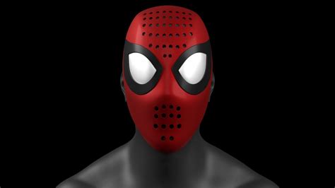 Into The Spider Verse Spider Man Faceshell 3d Printable 1