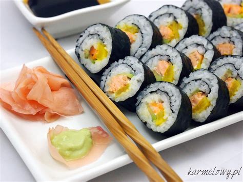 Sapporo 20 oz, kirin 20 oz, founders all day ipa, heineken, bud light, corona extra, blue moon. Maki sushi z pieczonym łososiem - Karmelowy blog kulinarny