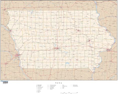 Iowa Highway Map Ontheworldmap Com - vrogue.co
