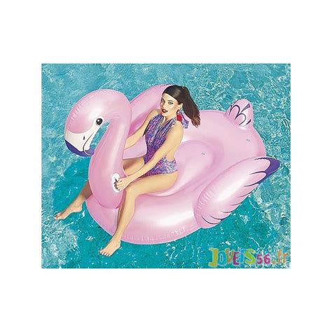 Bouee Flamant Rose Gonflable 173x170cm Chevauchable Jouets56 Fr