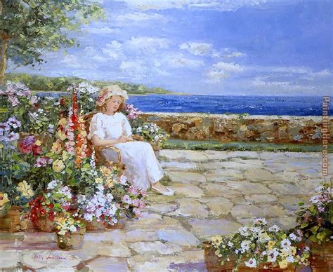 Sally Swatland Afternoon On The Terrace Painting Anysize 50 Off