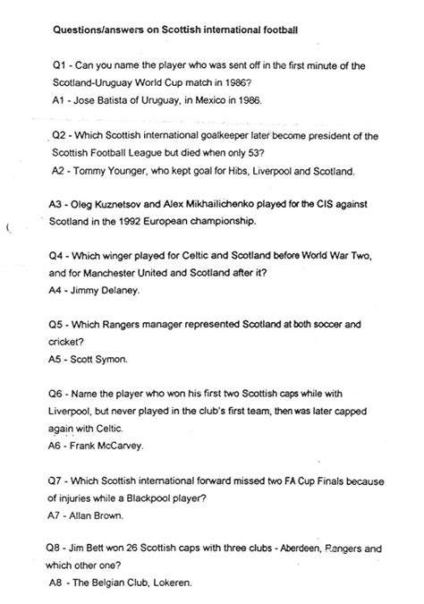 Scottish premiership results on saturday: Football Cartophilic Info Exchange: Scottish Bluebell - Soccer Trivia