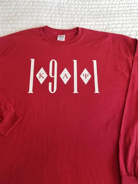 Kappa Alpha Psi 1911 Spread Long Sleeve Shirt · Nupe Designz · Online