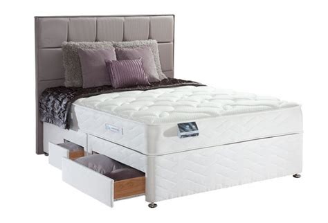 Sealy Pearl Memory 3ft6 Large Single Divan Bed by Sealy