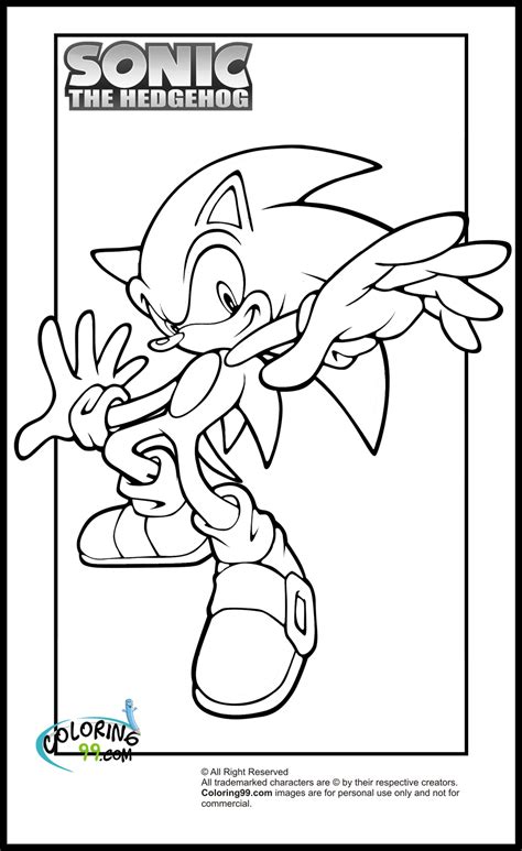 Sonic Coloring Pages | Team colors