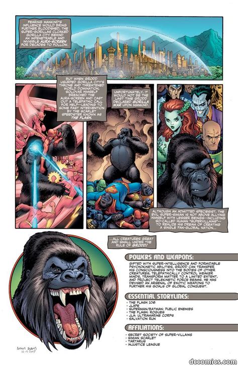 Gorilla Grodd P Comic Book Panels Comic Movies Dc Heroes