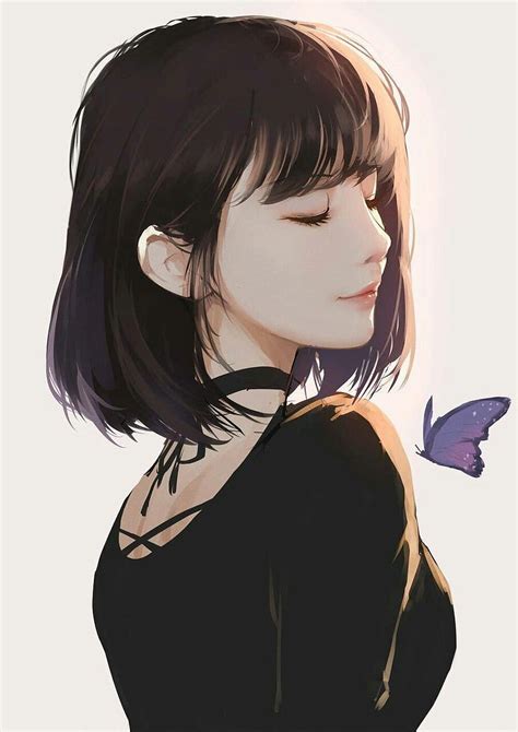 Realistic Anime Girl Korean Pfp Short Hair Hd Phone Wallpaper Pxfuel