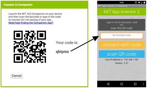 From original project mit app inventor : Connect your Phone or Tablet over WiFi