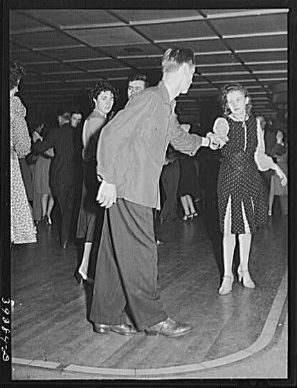 Dancers At Large Dance Hall In San Diego California May 1941 Slow