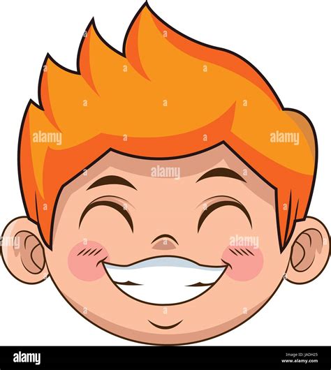 Cute Little Boy Smiling Face Vector Hi Res Stock Photography And Images