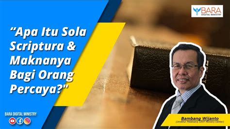 By, by, therefore, so be patient, have patience, therefore 的 造句, then have malay. "Apa Itu Sola Scriptura & Maknanya Bagi Orang Percaya ...