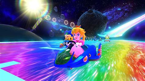 Mario Kart 8 Deluxe NEW DLC Tracks - Moon Cup (Rainbow Road) 3Ds - YouTube