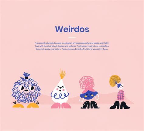 Weirdos A Quirky Character Exploration On Behance