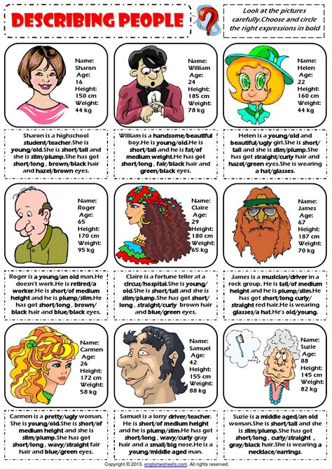 Describing People Physical Appearance Worksheet By Classmateterrero Issuu