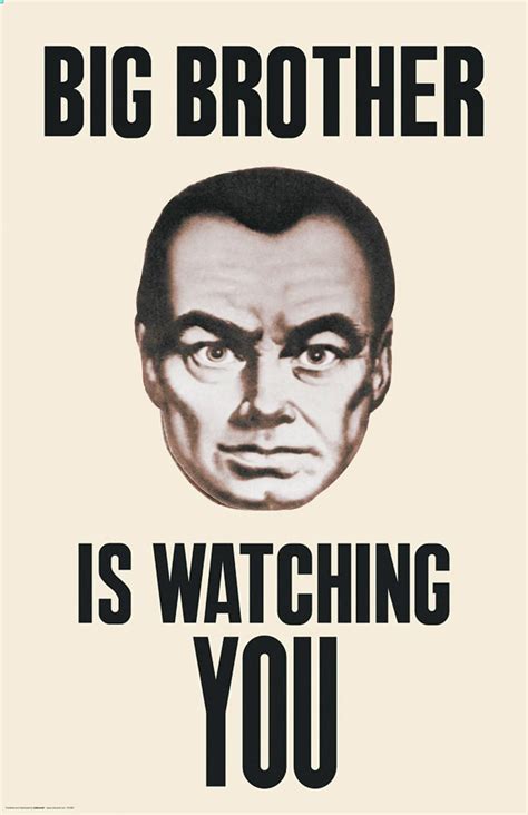 Big Brother Is Watching You George Orwell 1984 Etsy
