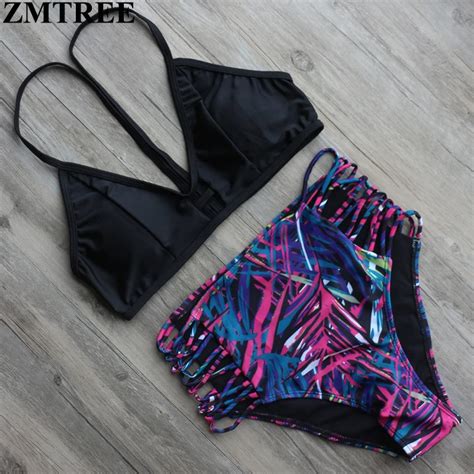 Zmtree Bikini 2017 Set Sexy Bandage Brazilian Bikinis Women Swimwear