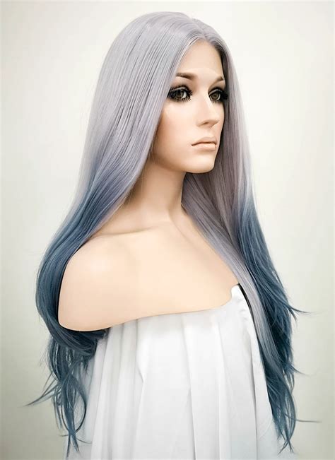 Wavy Two Tone Grey Lace Wig CLF1517 Customisable Wig Is Fashion