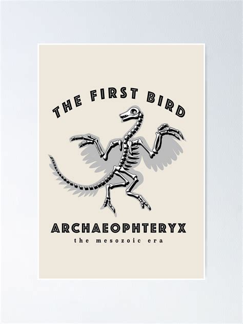 The First Bird Archaeopteryx Urvogel Edit Poster By St7001