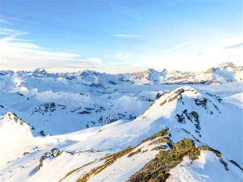 Free Images Mountainous Landforms Snow Mountain Range Glacial