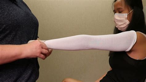 Lymphedema Wrapping Arm With Help Youtube