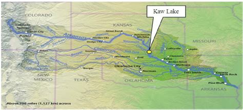 Arkansas River And Kaw Lake Map Wikiarkansasriver