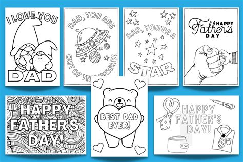 Free Printable Fathers Day Cards To Color