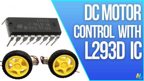 Arduino Tutorial Dc Motor Control With L293d Motor Driver Youtube