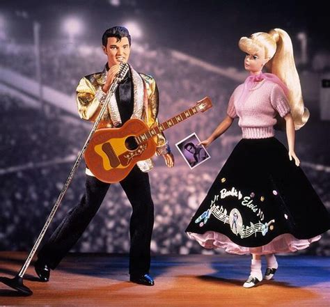 Barbie Loves Elvis Presley A Perfect 2 Doll Set Featuring Elvis Crooning To Barbie Barbie