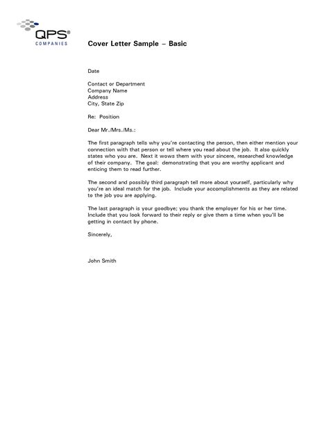 5 Short Cover Letter Examples