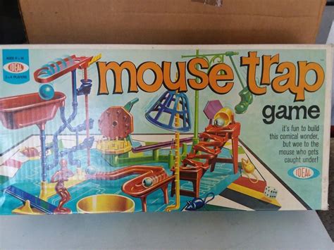 Vintage 1963 Mouse Trap Board Game Complete Ideal 2601 3 1873634177