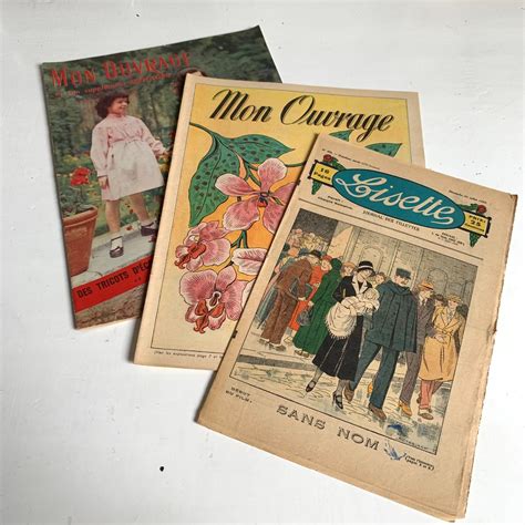 Gorgeous Vintage French Magazines Etsy