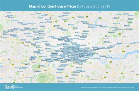 London House Price Map London Property Price Map Soldcouk