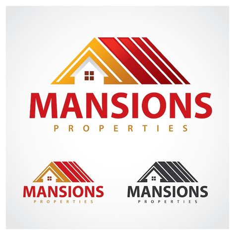 Premium Vector Properties Symbol Mansion Logo Design Template