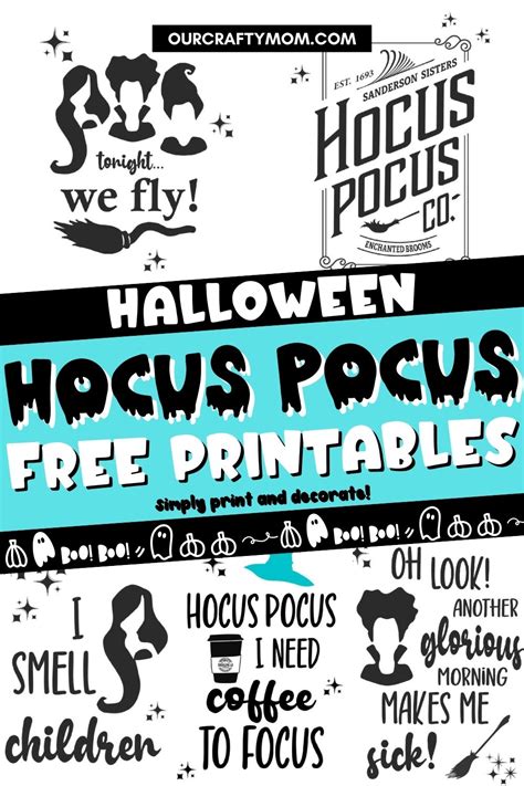 Easy Hocus Pocus Halloween Printables You Can Print And Display My