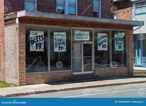 Vintage Kesten S Grocery Store Front With Vintage Signs In Windows