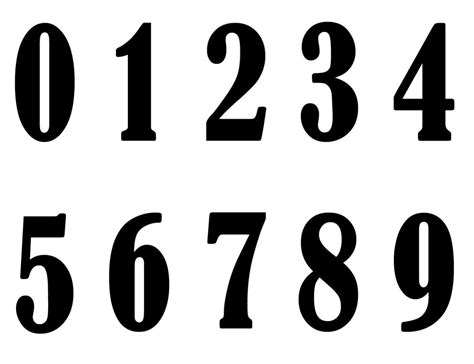 The Shapes Of Our Digits Numbers Font Best Number Fonts Number Fonts