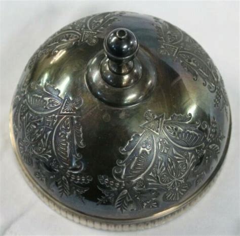 ORNATE Rogers Bros Silver Co Domed Butter Dish Triple Plate Silverplated EBay