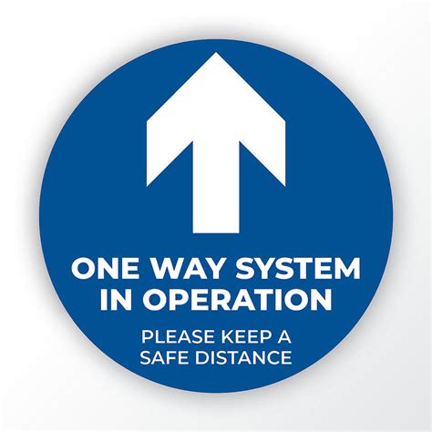 Covid 19 One Way System Graphics Business Print
