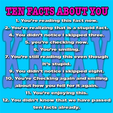 10 crazy facts about you funny picture quotes krexy living