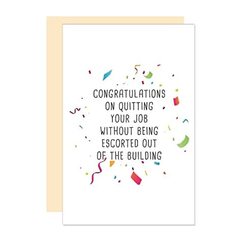 Buy Funny Quitting Job Card For Coworker Leaving Going Away Card