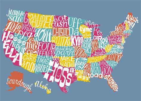 United Slang of America map: If every state had an official word, what would it be?