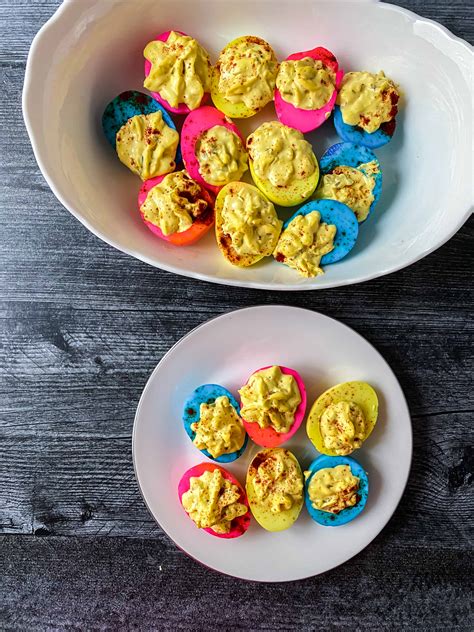 Spring Colored Deviled Eggs Classic Recipe Made In A Pinch